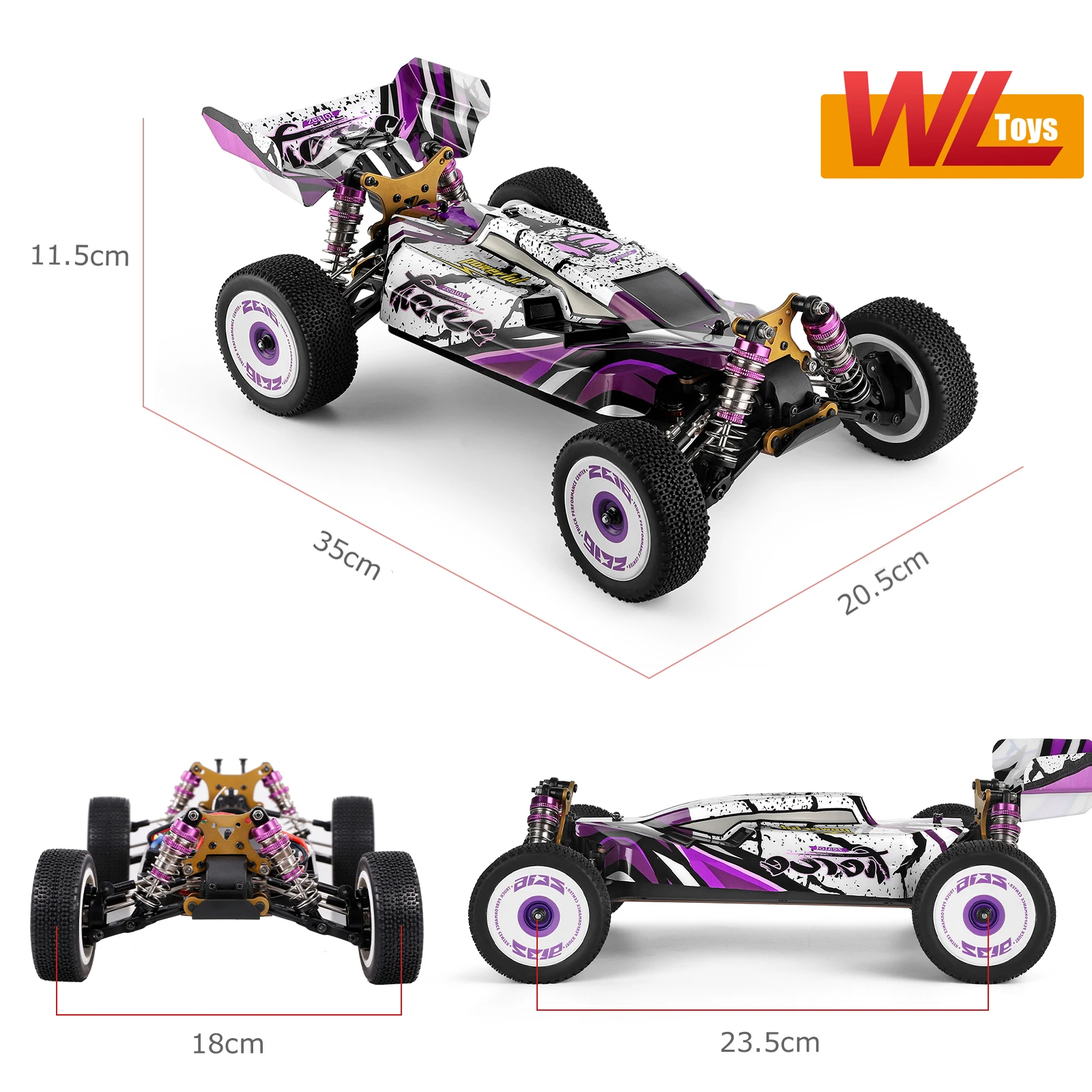 wltoys 124019 высокоскоростной гоночн