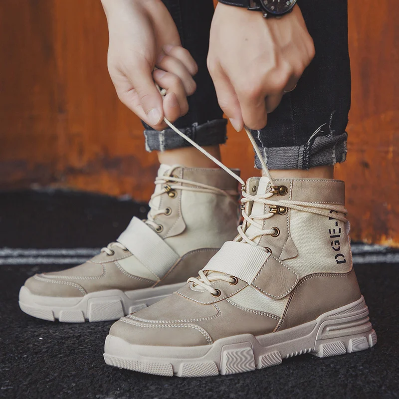 Men Military Boots Winter Leather Special Force Ankle Combat Snow Footwear Big Size |