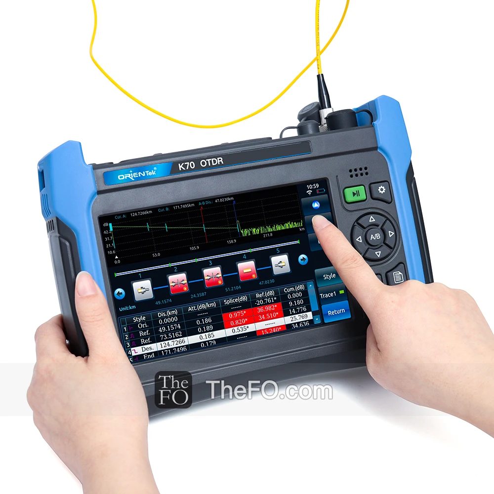 Orientek K70 OTDR встроенный FIP OPM VFL SM /1625 PON/ ММ оптический измеритель коэффициента