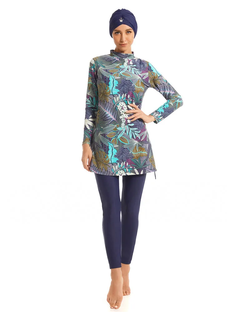 

Muslim Swimwear Modest Islamic Women Beach Full Cover Sun Protection Bathing Suit Swim Surf Wear Sport Swimsuit Swimming Suits