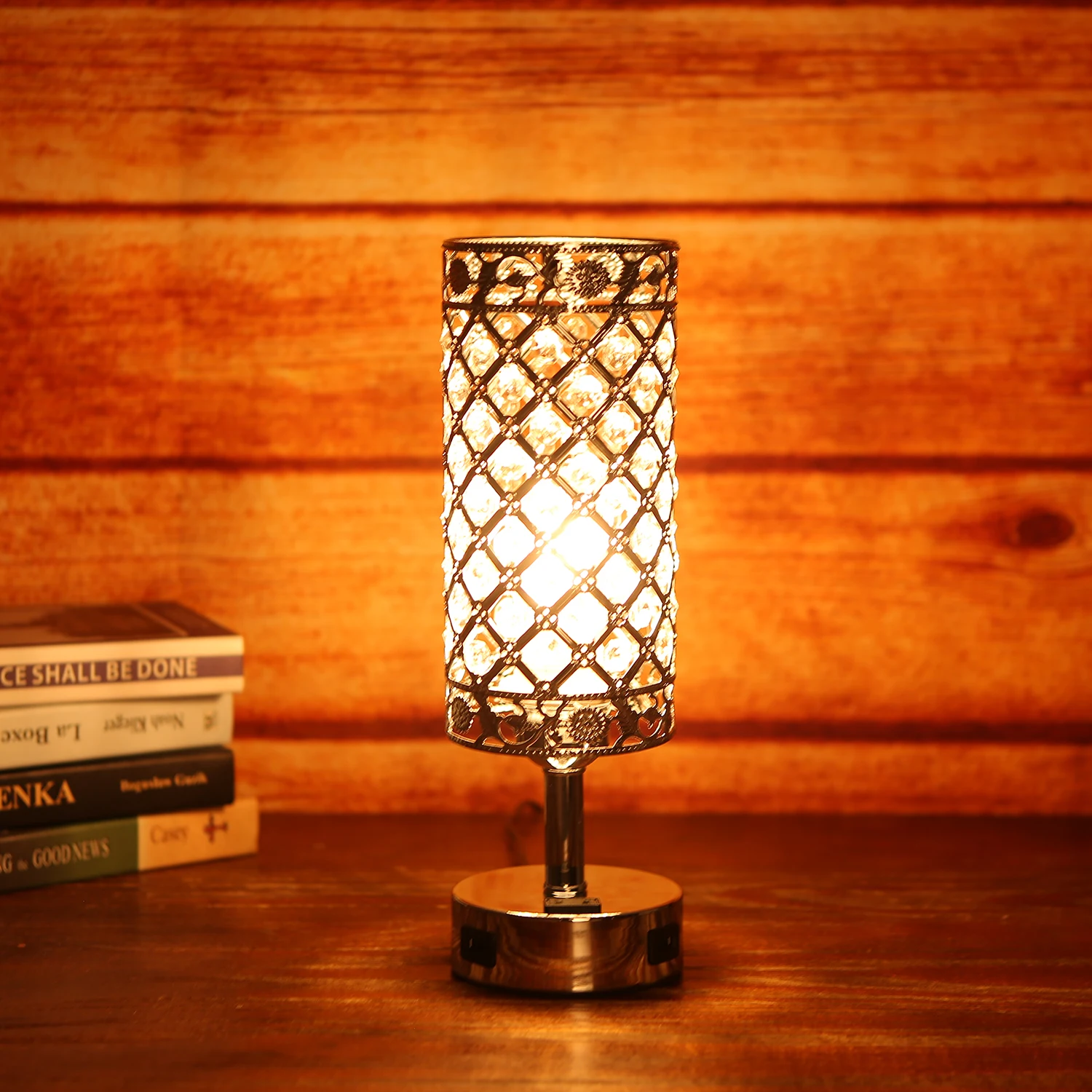 Прикасаясь к Управление прикроватная Настольная лампа с двойной USB зарядка Порты