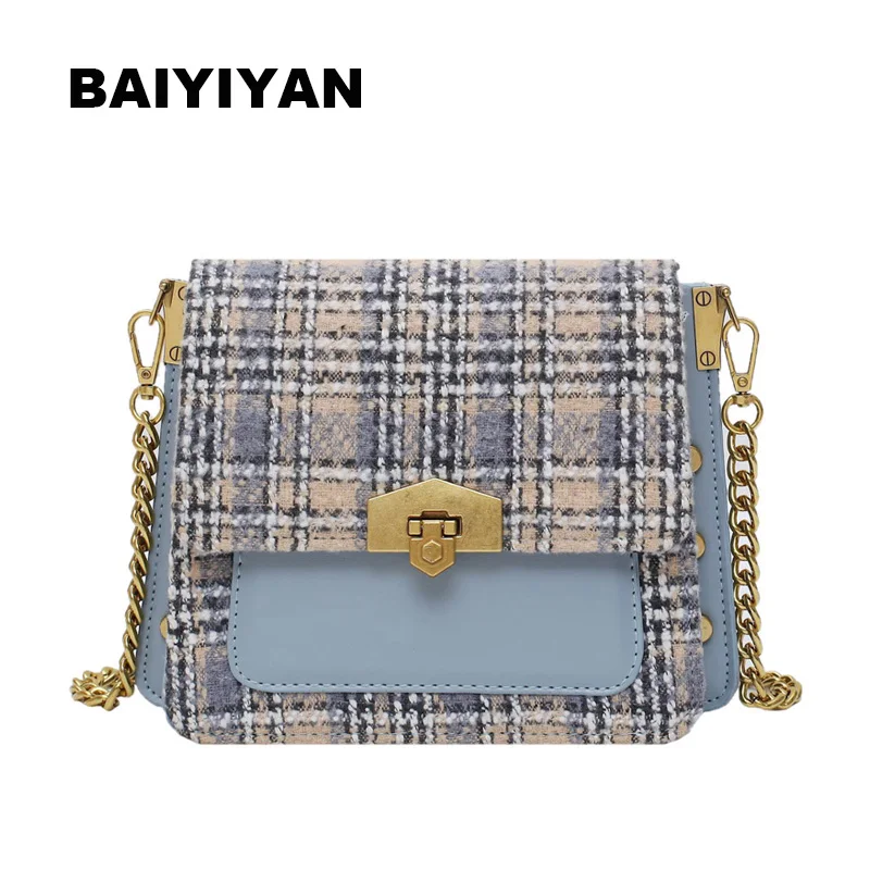 

Женская сумка через плечо, винтажная сумка через плечо с цепочкой и заклепками, 2020