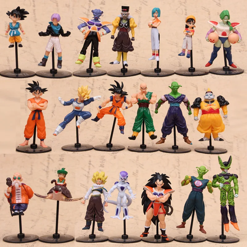 

-READY STOCK-Cartoon dragonball model do people around sun wukong toys furnishing articles 10 black base