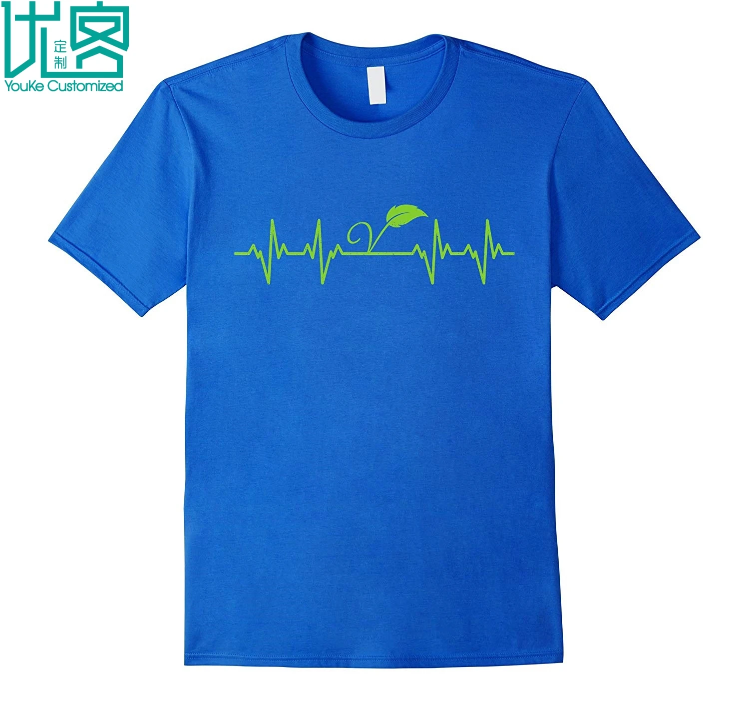 Vegan Heartbeat T Shirt Amazing Short Sleeve Unique Casual Tees 100% Cotton Clothes | Мужская одежда
