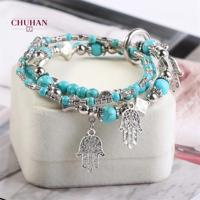 CHUHAN новый дизайн очаровательные браслеты для женщин ювелирные изделия набор