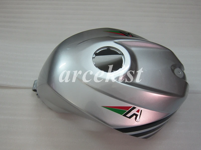 ABS полный обтекатель комплект+ крышка бака подходит для Aprilia RS125 06 07 08 09 10 11 RS 125 2006 2007 2011 Обтекатели набор красный серебристый