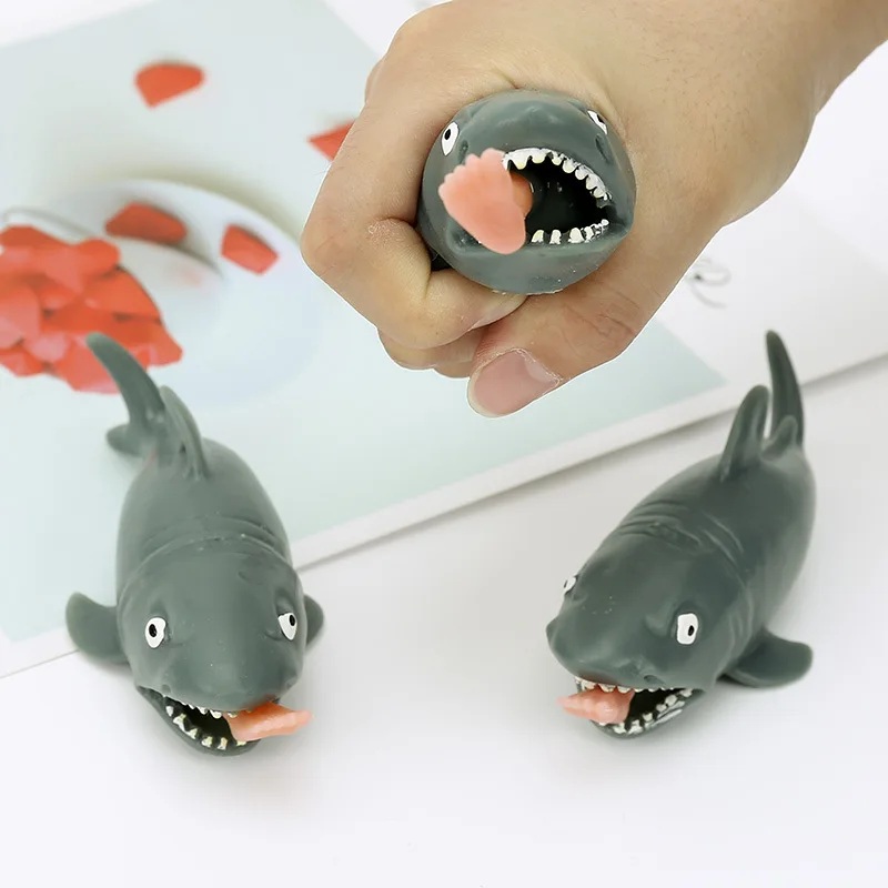 Хэллоуин Креативный новый странный Cannibal Shark Prank Забавная детская игрушка подарок