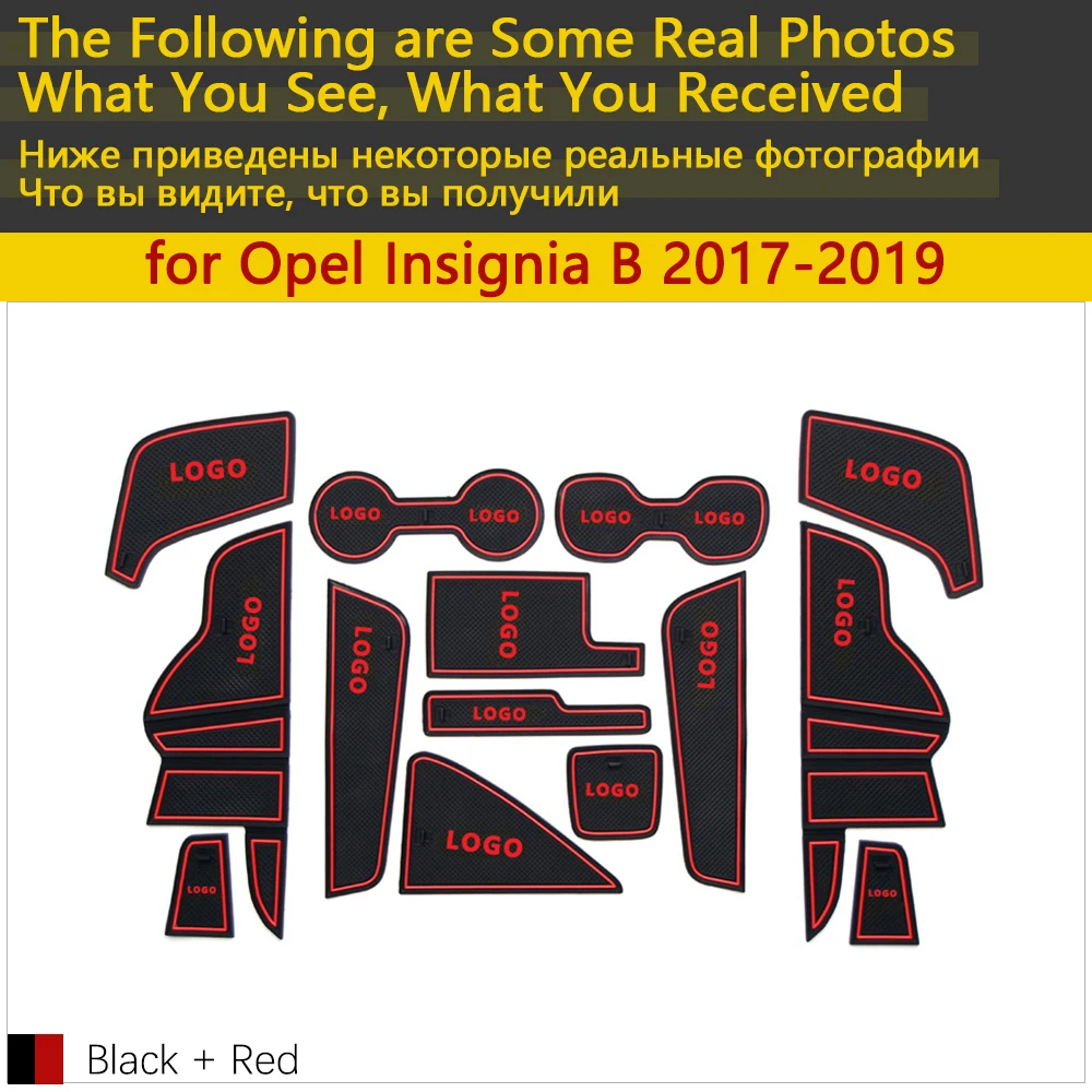 Противоскользящие резиновые чашки подушки двери паз коврик для Opel Insignia 2017 2018 2019