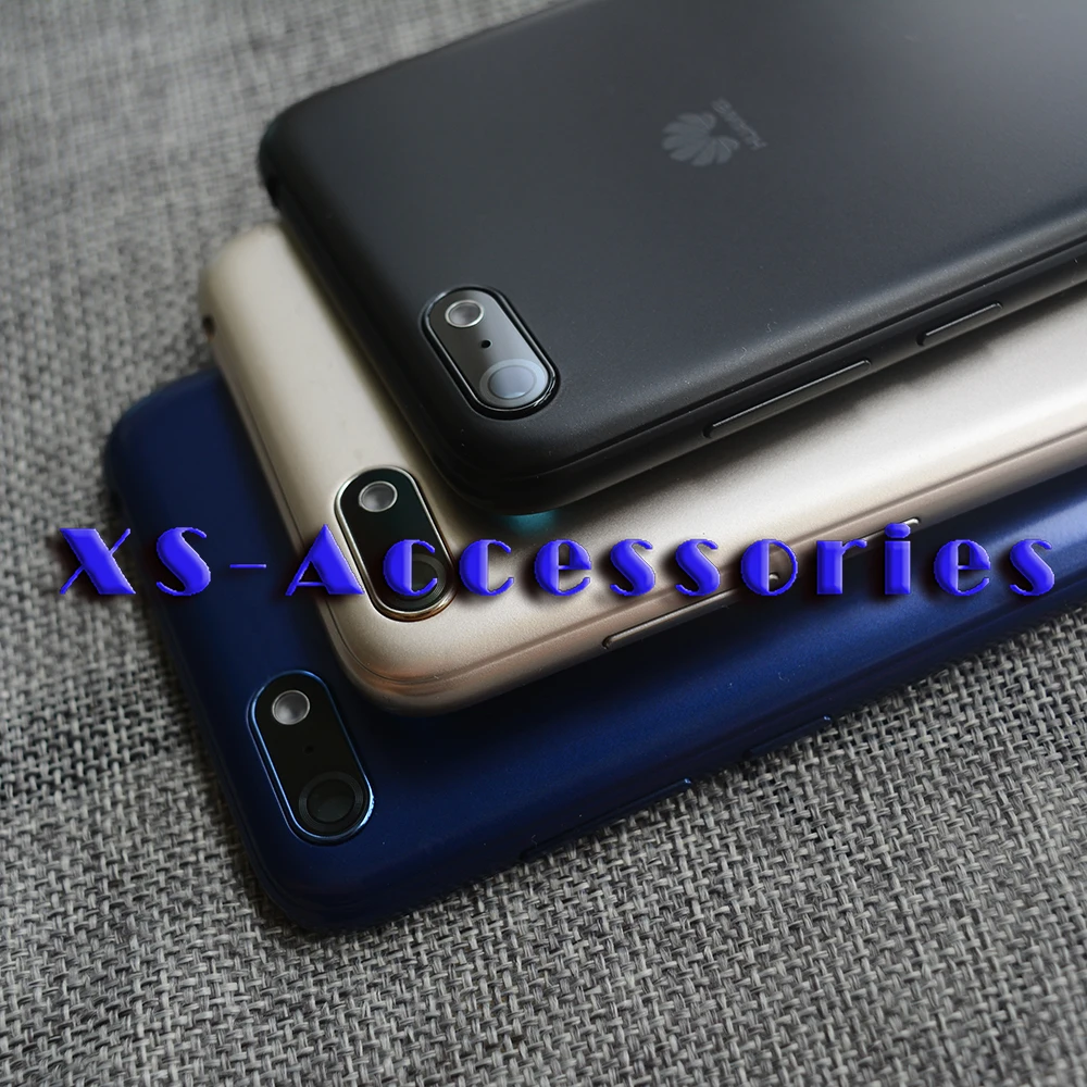 5,4" для huawei Honor 7A задняя крышка батарейного отсека Дверь заднее стекло Корпус чехол с задней камерой стеклянный объектив Россия