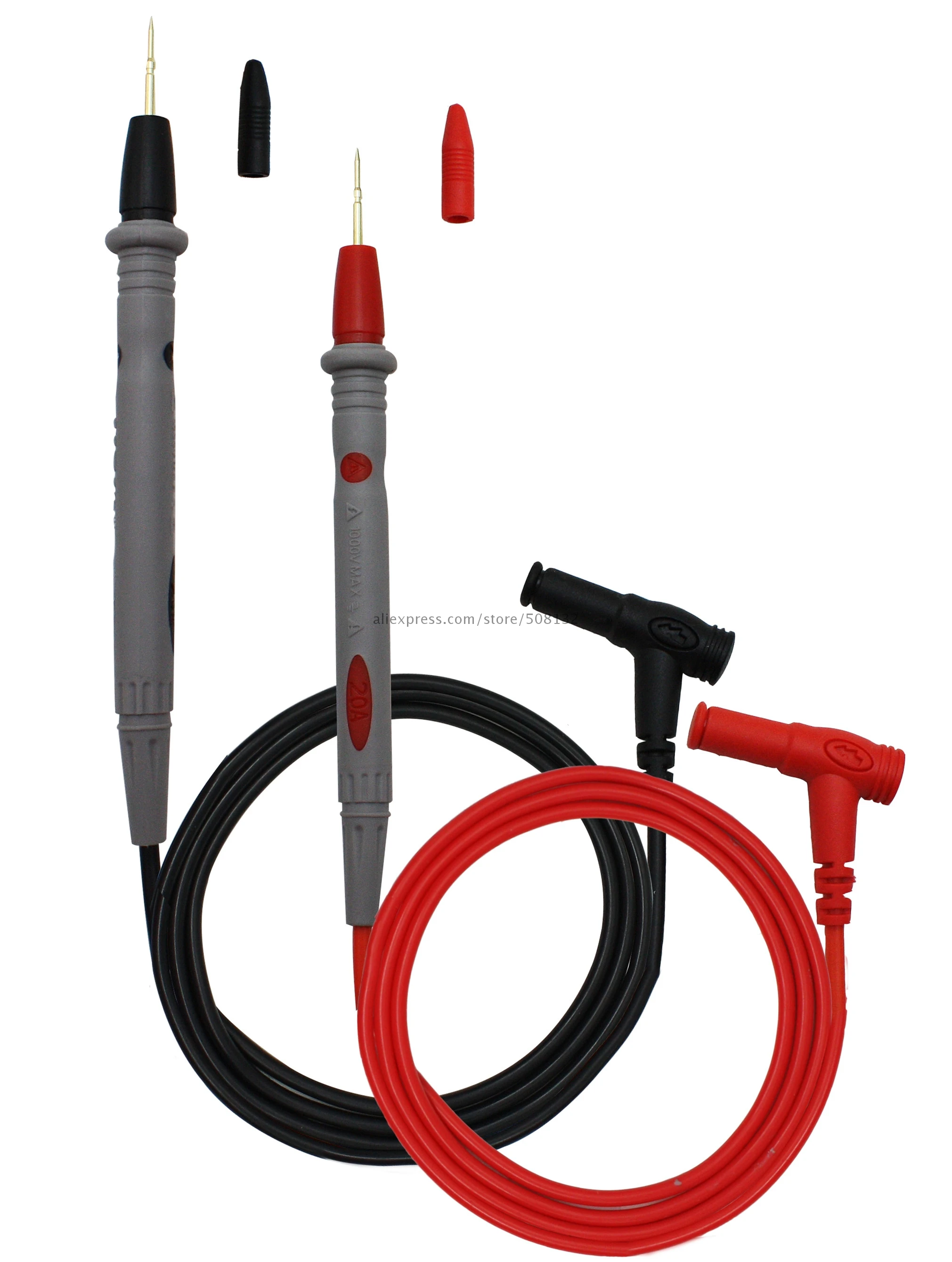 Digital Multimeter PVC Test Leads 4mm Banana Plug Electrical Probe 20A 1000V | Инструменты