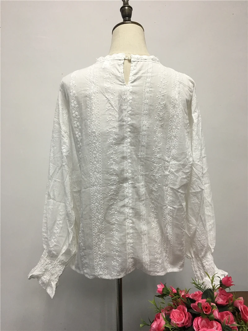 Корейская Элегантная Женская Осенняя блузка с цветочным принтом винтажные