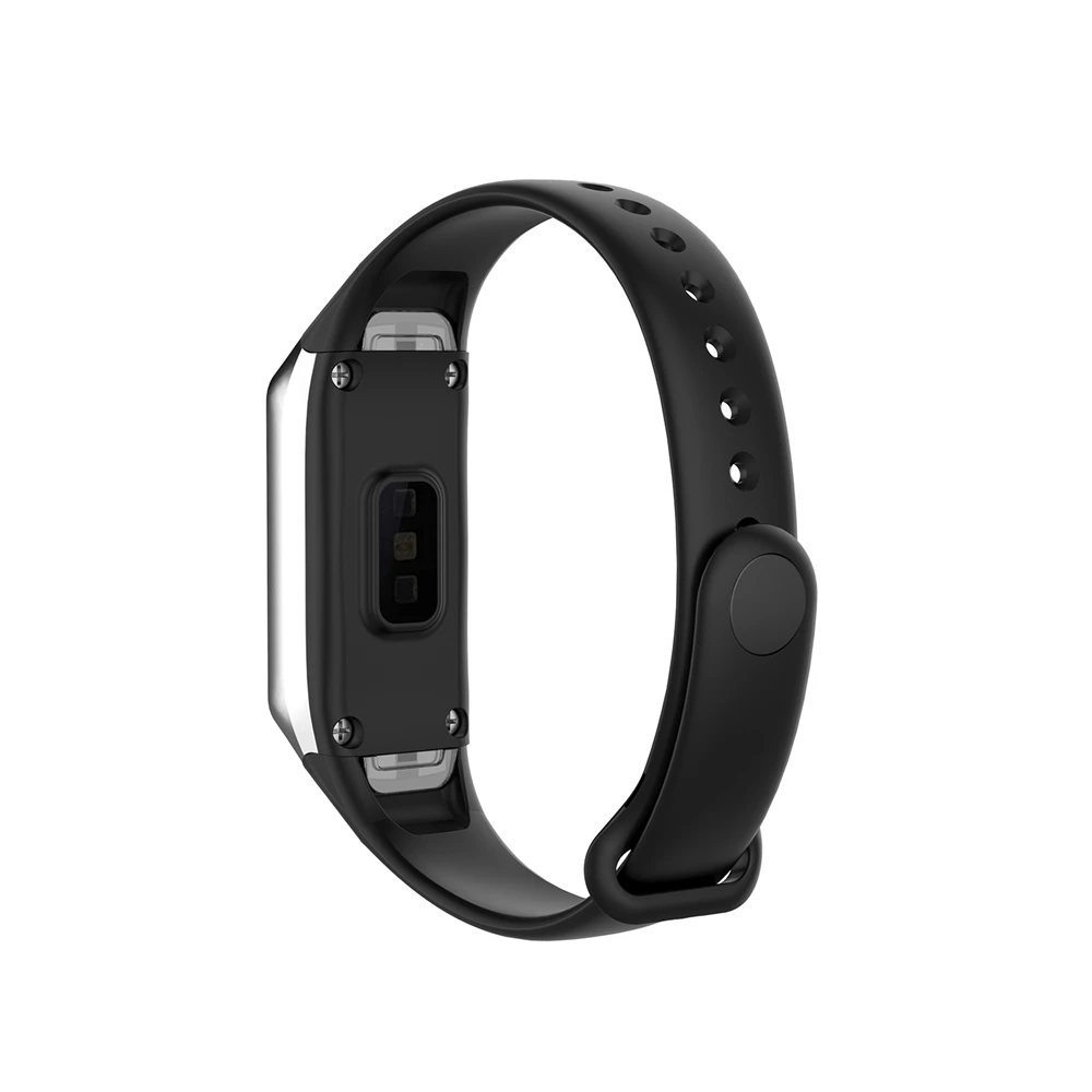 Black Hangrui Спортивные Мягкие силиконовые часы ремешок для samsung Galaxy Fit SM-R370 смарт-браслетный ремешок для часов SM R370 аксессуары - Цвет: Black