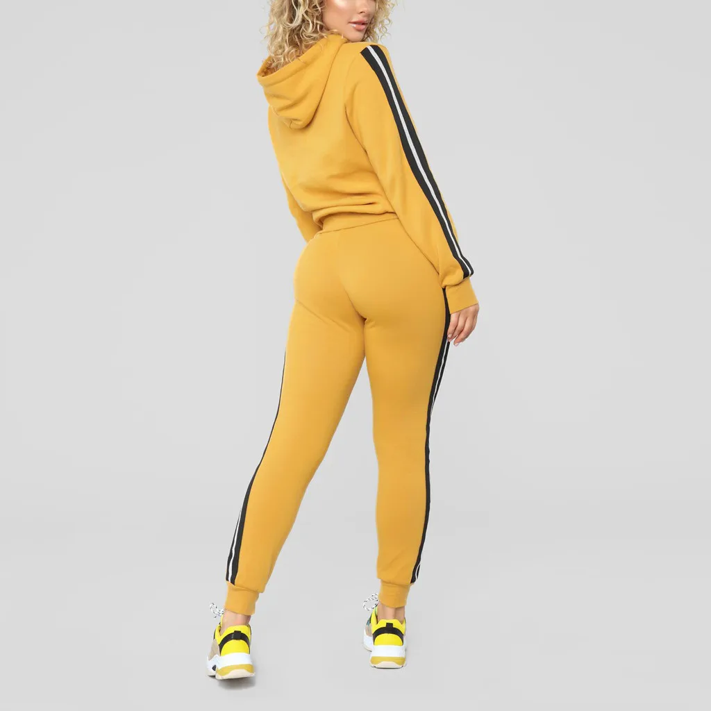 Женский спортивный костюм из двух предметов для активного отдыха бега