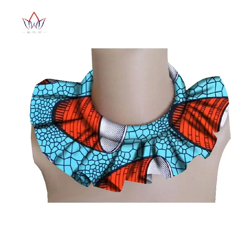 BRW африканские ожерелья-чокеры из Анкары ткань с Африканским принтом