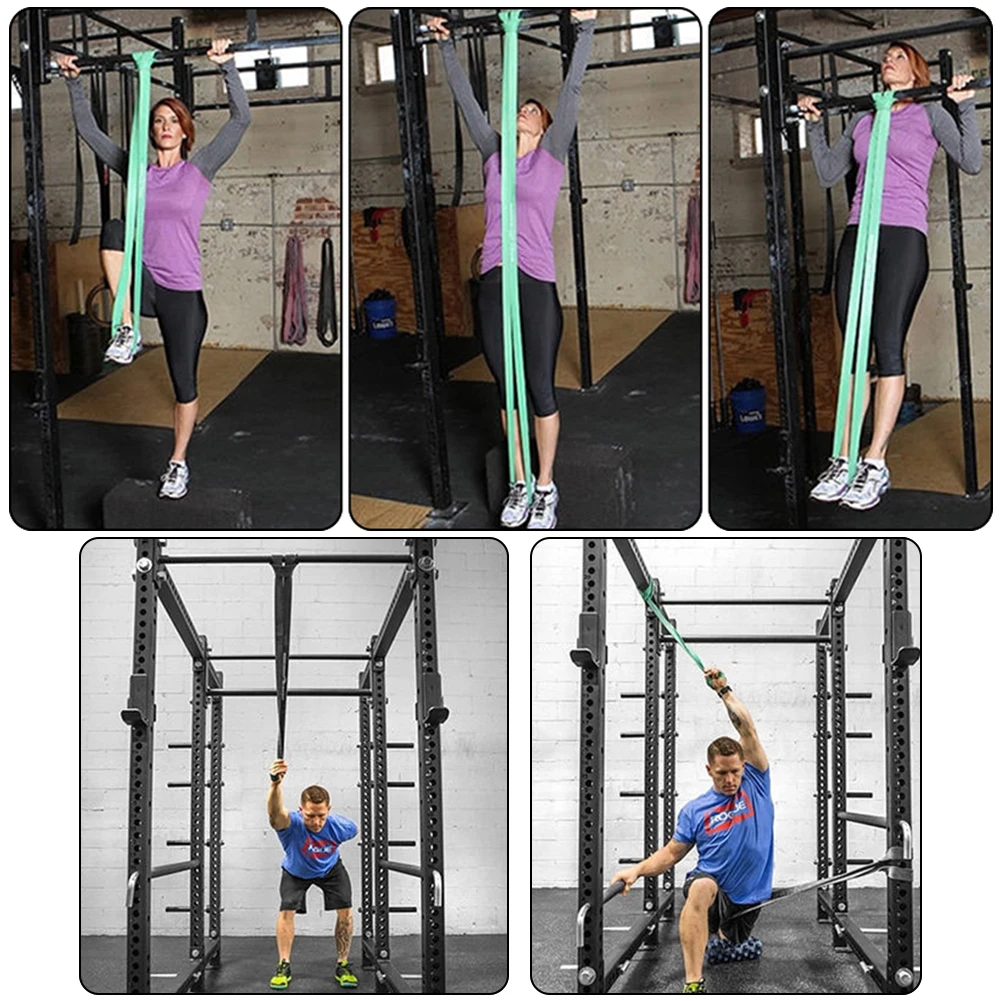 Grosir 208Cm Tubuh Latihan Peregangan Yoga Sport Perlawanan Band Kebugaran Gym Peralatan Kesehatan Yoga Pelatihan Aksesoris