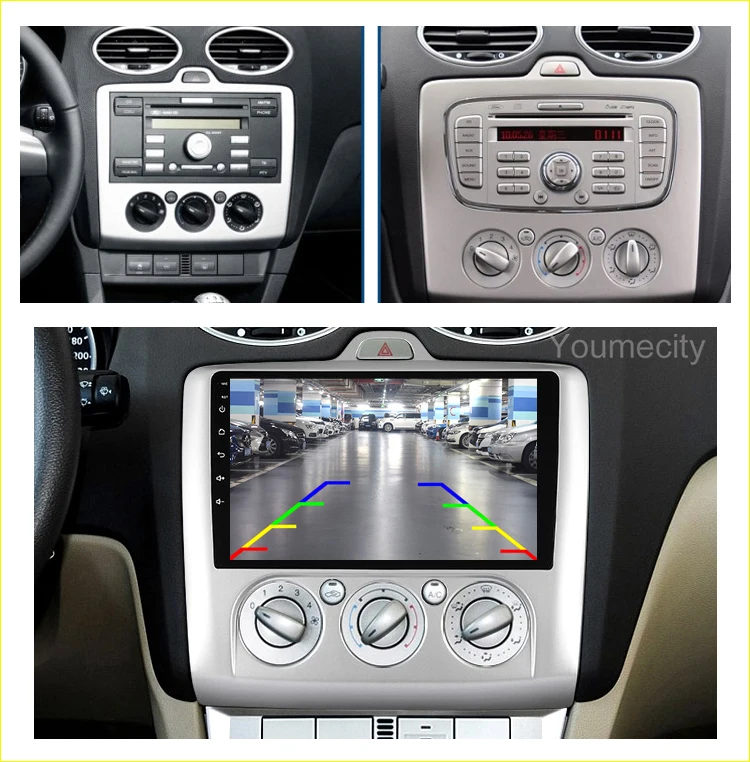 Android 9,0 автомобильный dvd-плеер для Ford focus 2 3 2006 2007 2008 2009 2010 2011 ips экран wifi+ Радио 2 грамма Восьмиядерный видео gps