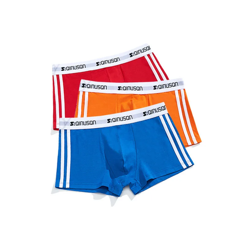 

4pcs/lot Men Underwear boxer cotton Cuecas Boxers Mens boxer shorts Underwear U convex pouch Man and breathable underpant
