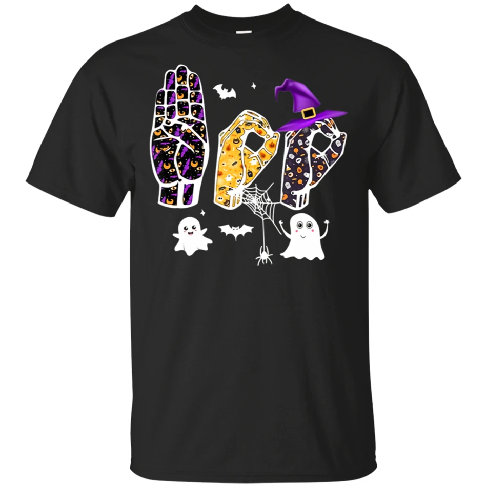 

Men'S Asl Boo Signlanguage Awesome Halloween T-Shirt Size M-3Xl Free Shipping Tee Shirt