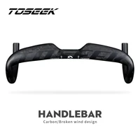 toseek carbon road handlebar bicycle accessories black red silver full carbon handlebar 400 420 440mm handles for bicycle