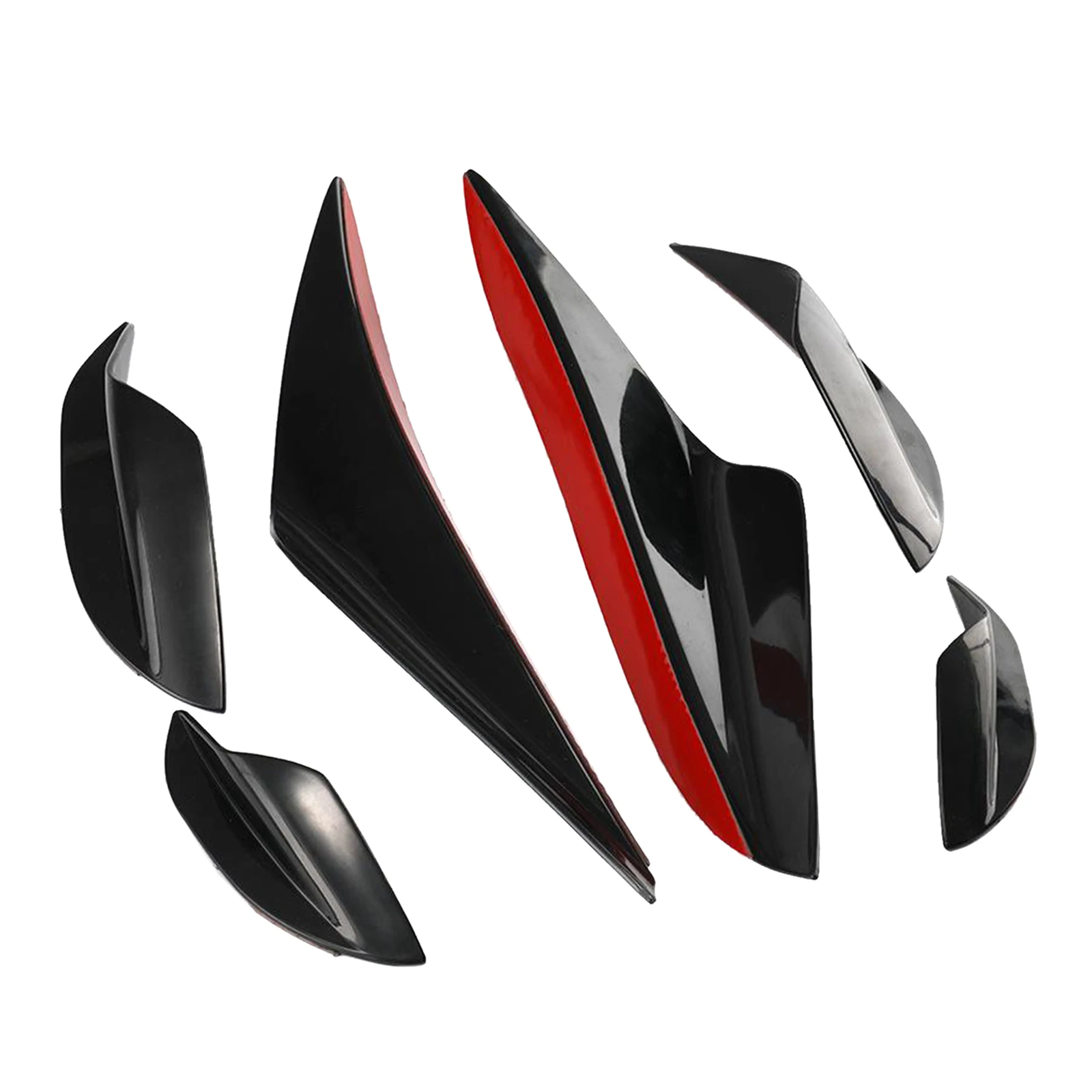 Универсальные плавники для переднего бампера автомобиля 6 шт. сплиттер губ