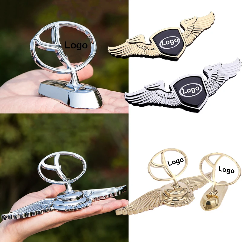 Эмблема крыльев автомобиля значок на переднюю капот наклейка с логотипом для Toyota