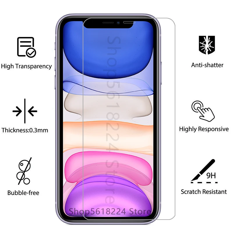 Оригинальное защитное стекло для iPhone 11 - закаленный защитный экран на iPhone iPhone11, пленка из стекла для iPhone Aphone Aiphone 9H.