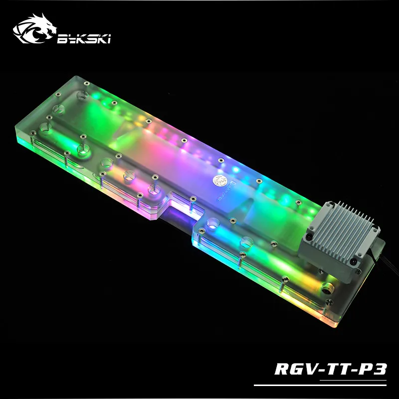 Bykski Distro plate Board для Tt Core P3 динамическое шасси дефлектор водной дорожки с водяным