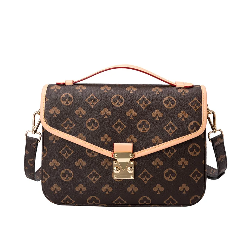 

Новая модная маленькая квадратная кожаная роскошная дизайнерская дешевая женская сумка с косым клапаном и принтом высокого качества с бес...