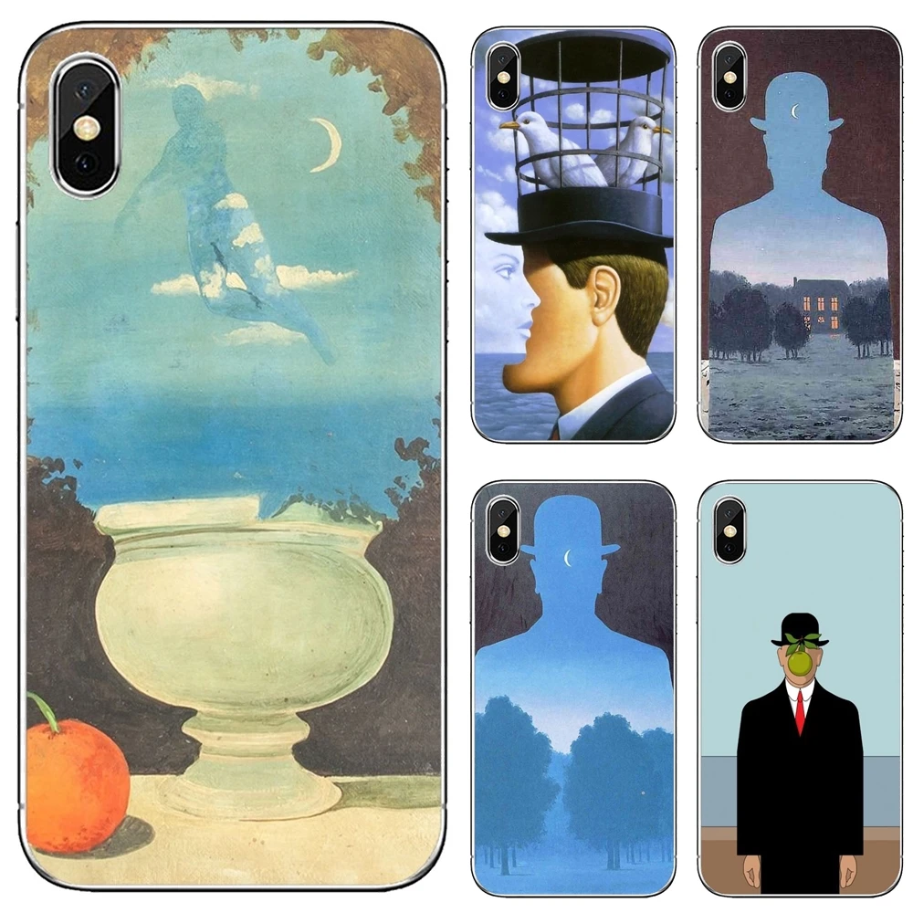 

Rene-Magritte Silicone Shell Case For iPod Touch iPhone 10 11 12 Pro 4S 5S SE 5C 6 6S 7 8 X XR XS Plus Max 2020