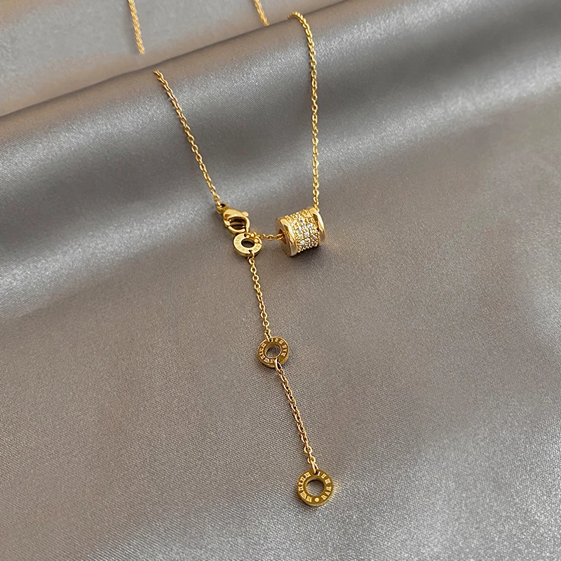 Новинка 2021 Классическая инкрустированная циркониевая Талия цепочка до ключиц