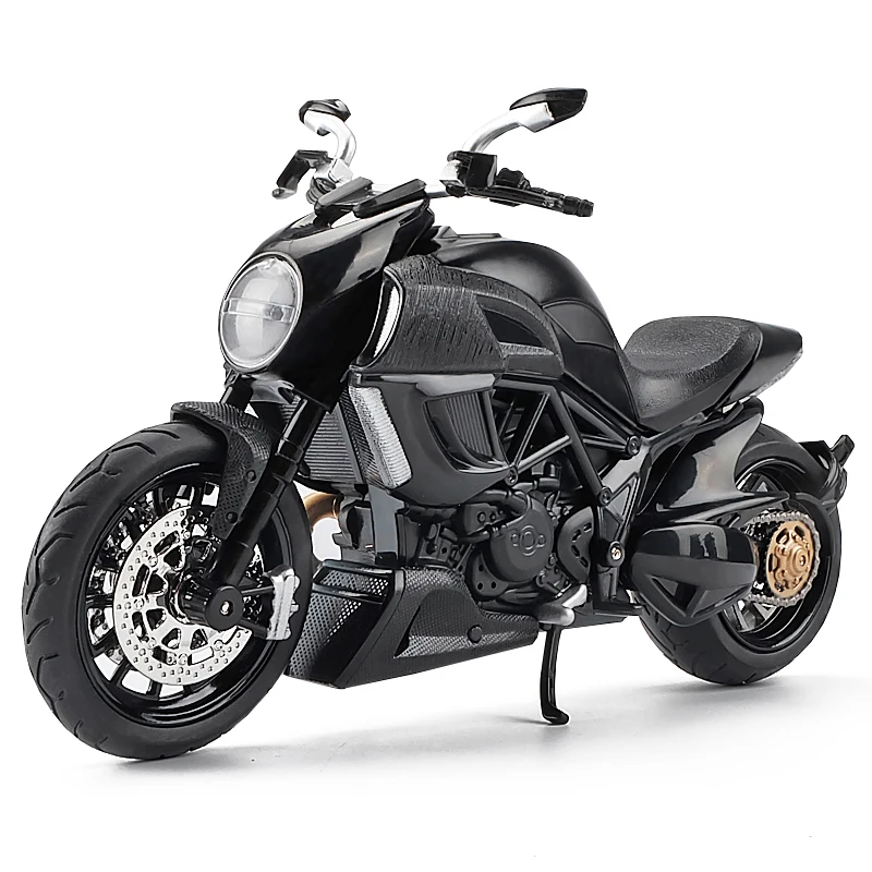 1:12 Ducati Diavel Углеродные красные литые автомобили коллекционные хобби модель