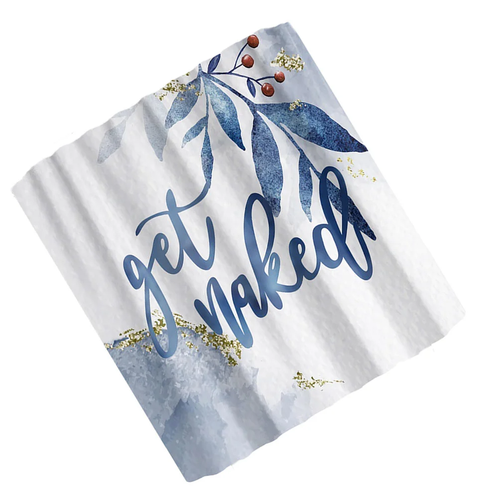 

1Pc Printing Letter Series Shower Curtain Household Bathroom Curtain for Shower