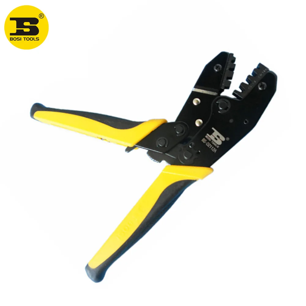 BOSI Hand Insulated Ratchet Terminal Crimping Plier Crimper Tool 0.5-1;1.5-2.5;4-6mm2