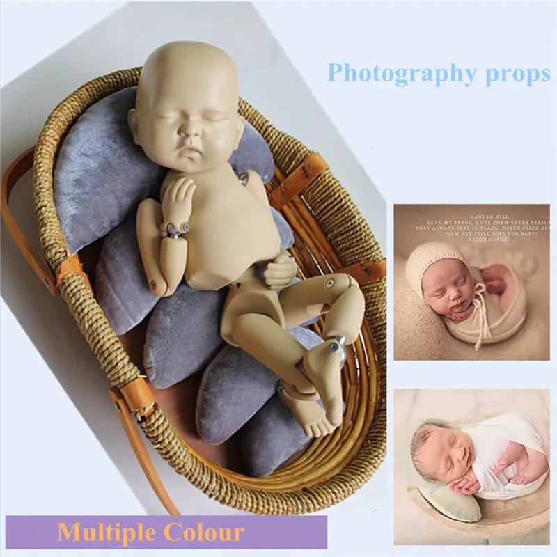 Accesorios de fotograf&iacute;a para reci&eacute;n nacidos, esterilla de fotograf&iacute;a con almohada de Luna, accesorios para estudio de beb&eacute;, accesorios de fotograf&iacute;a para Sesi&oacute;n de beb&eacute; reci&eacute;n nacido-0