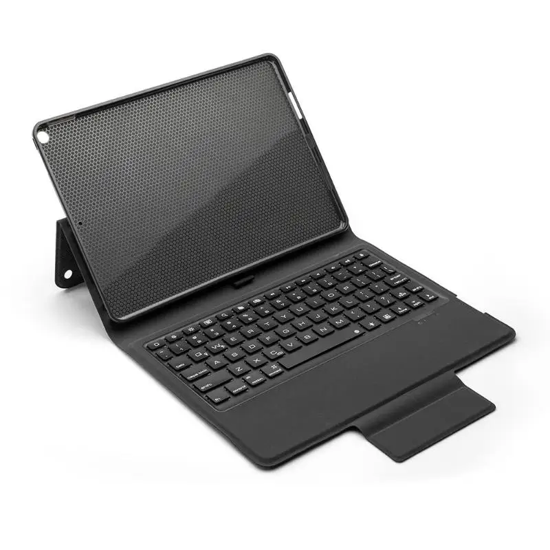 78 Keys Leather Case Bluetooth-compatible Keyboard Flip Cover Wireless Backlight Tablet Keypad for iPad 10.2 inch 2019 | Компьютеры и