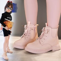 new children leather boots ankle springautumn girls boys shoes british style casual baby toddler kids student martin boots 02b