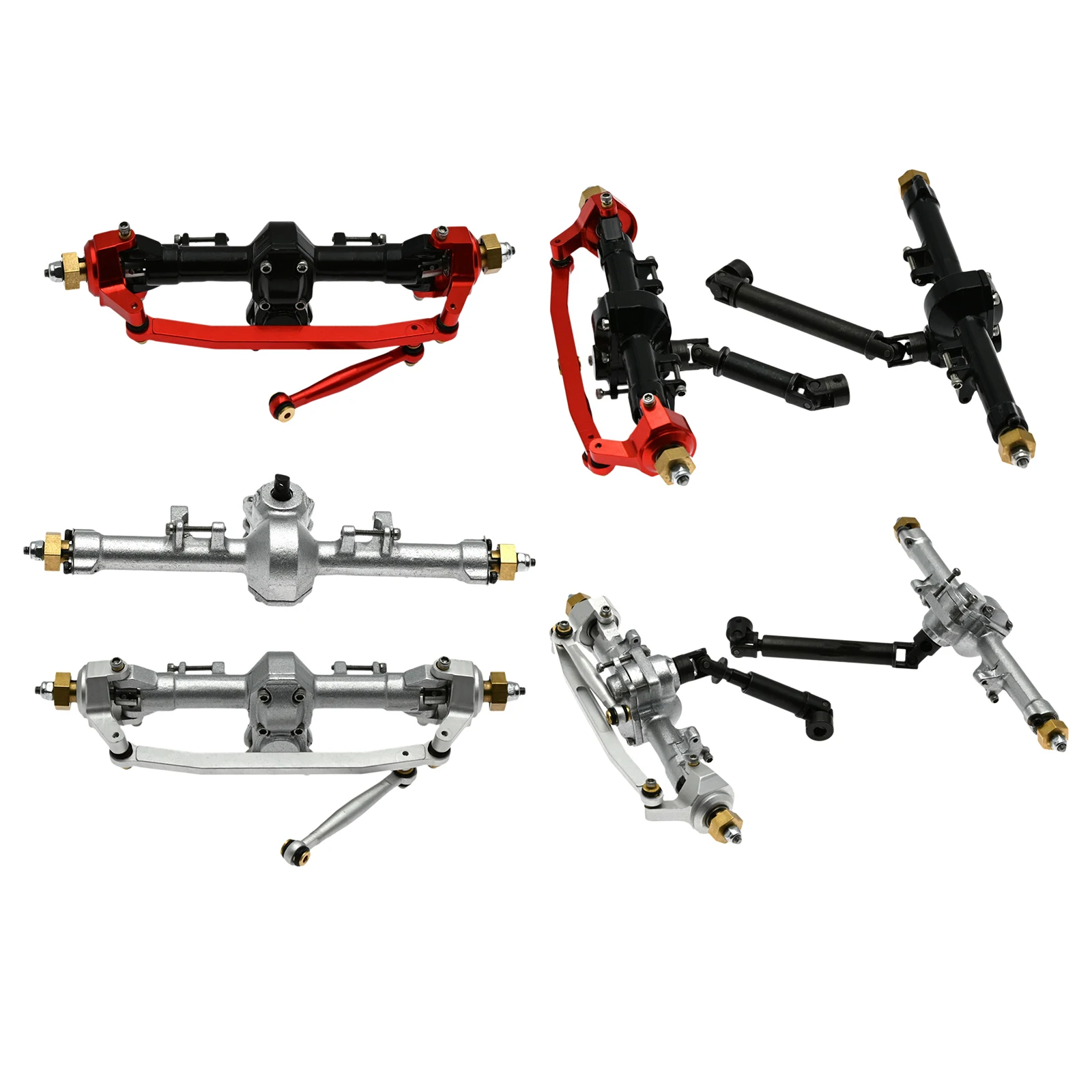 

Aluminum Front/Rear Axle Shaft Assembly for Axial SCX24 AXI00001 1/24 RC Car