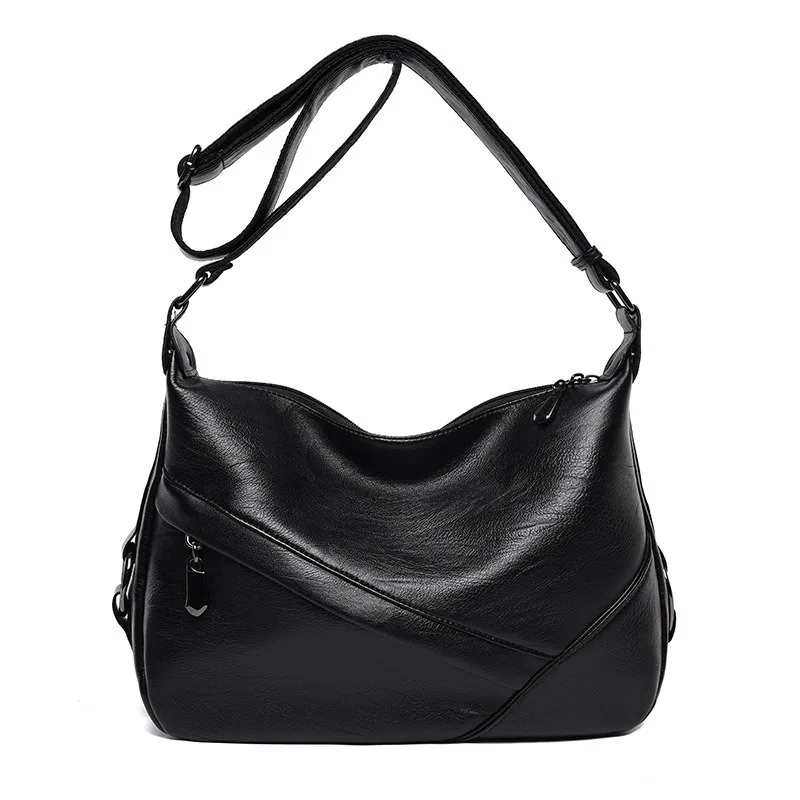 

Bags for Women 2020 New Women's Bag PU Leather Solid Color Fashion Handbag Middle-aged Shoulder Bag Women Bag Diagonal Bag