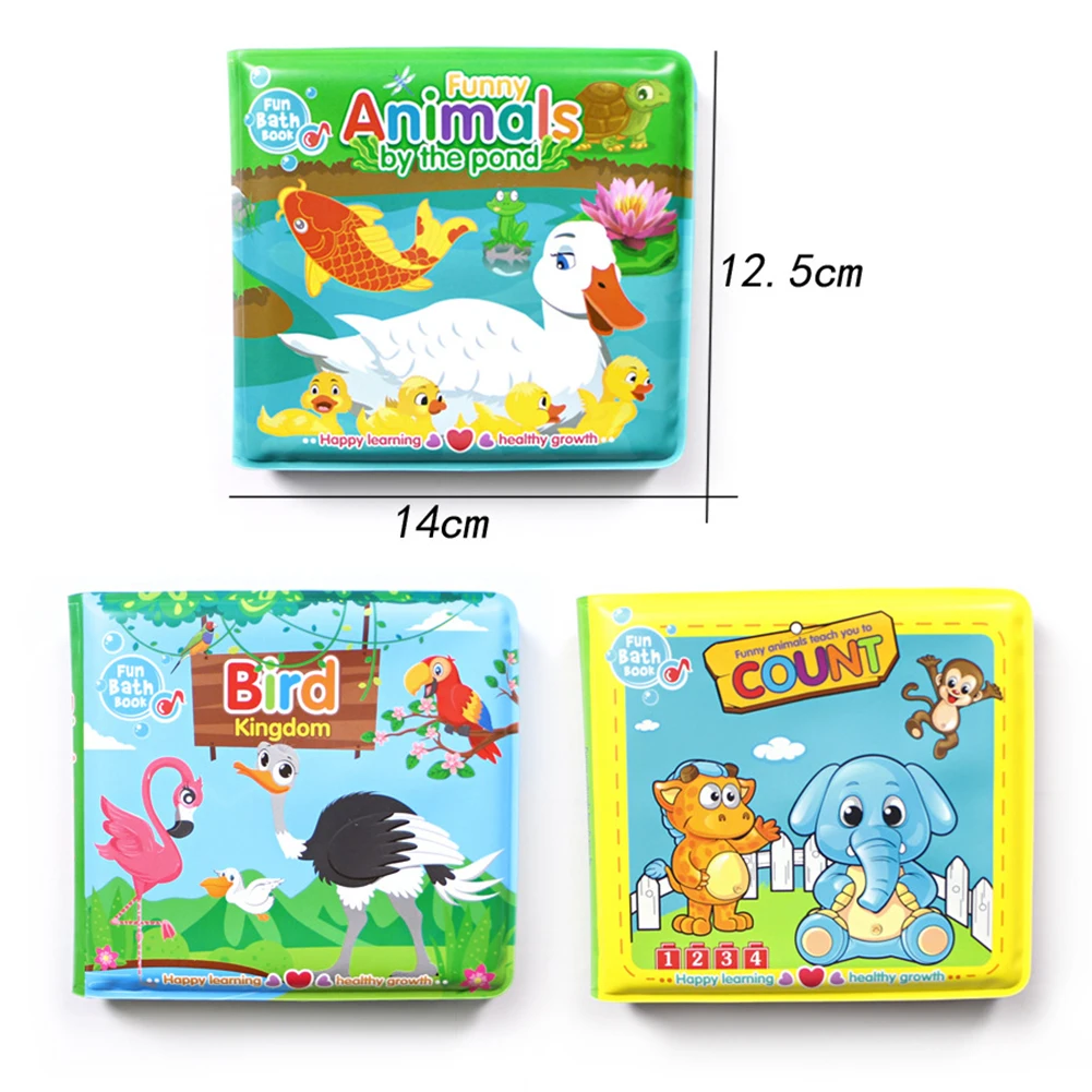 Обучающий водонепроницаемый альбом для ванны с животными из ЭВА|Язык| |