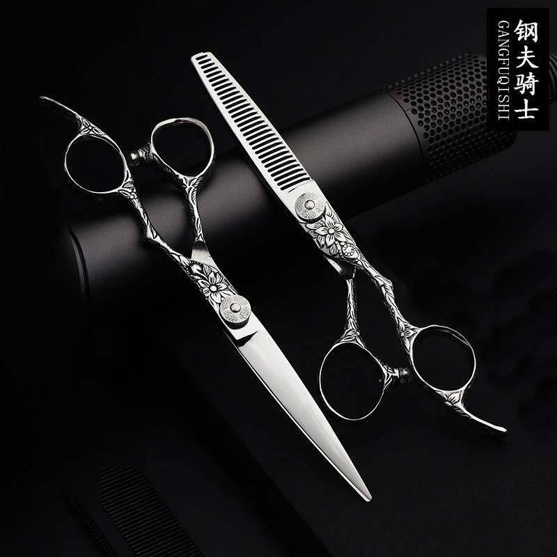 

Набор профессиональных ножниц для парикмахерской, инструменты для стрижки и филировки, 6 ножниц