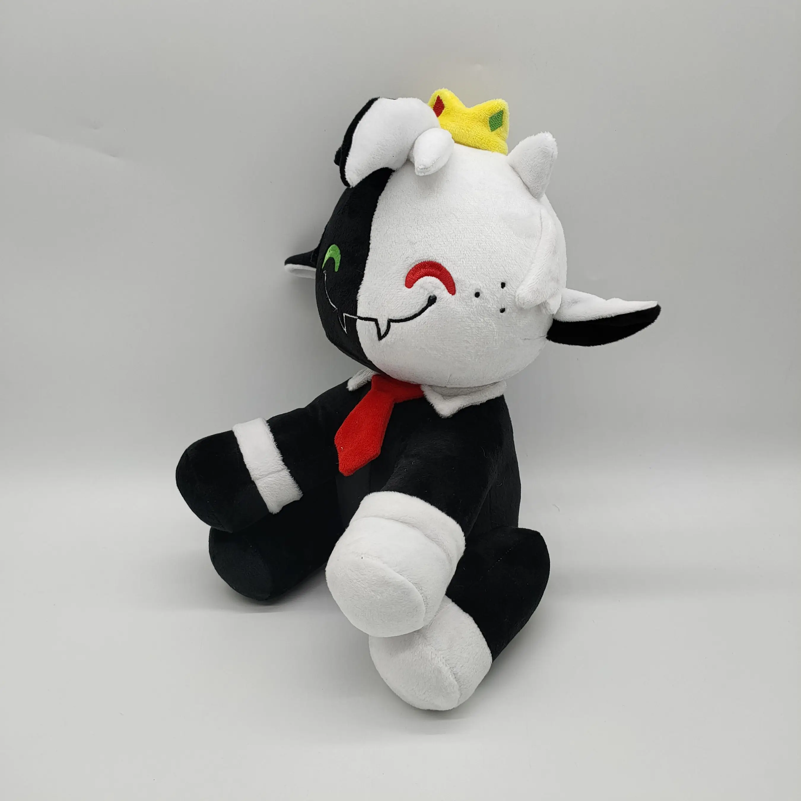 

30cm Ranboo Plush Doll Hot Game Figure Plush Toy Black And White Cat Vampire Soft Stuffed Cartoon Doll Children Birthday Gift
