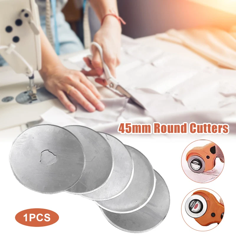 

45mm Round Cutters Patchwork Roller Wheel Cutting Tool for Fabric Leather Cloth Cutter Quilting Fabric Craft DIY Tool DC156