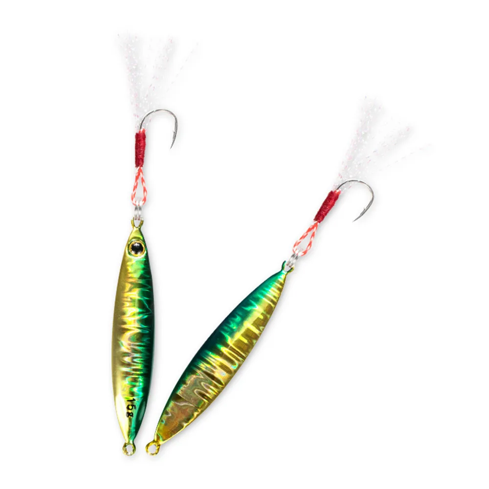 5PCS Deep Sea Jigging Bass Laser Slow Jig Fishing Ocean Boat Rock Beach Jigbait Spoon Lure Baits 15g 20g | Спорт и развлечения