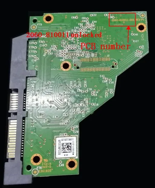 HDD 2060-810011 разблокированная печатная плата без блокировки для жесткого диска Western