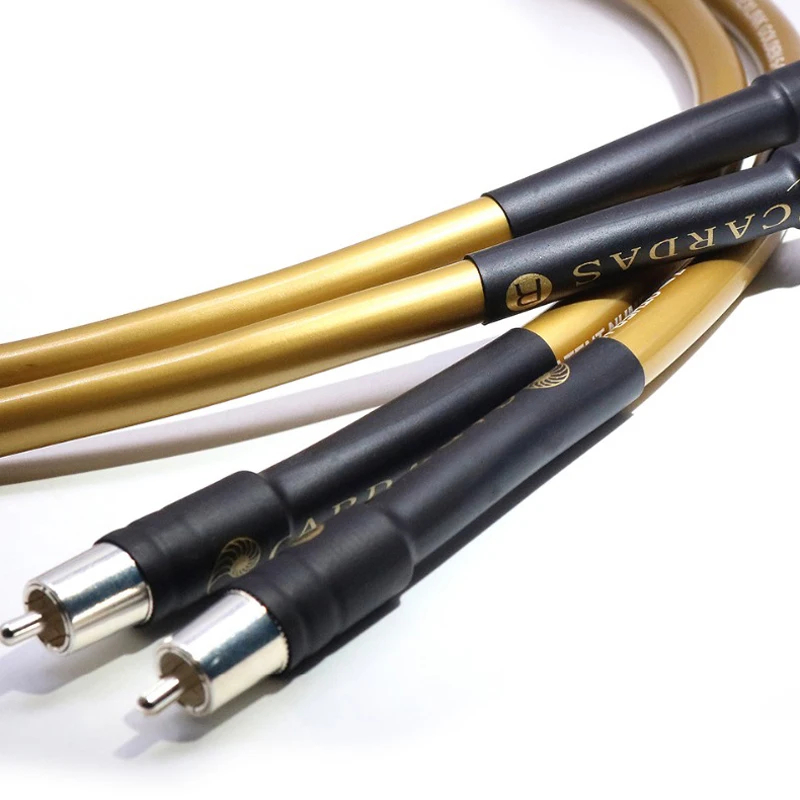 1 пара hifi аудио amp динамик Интерконнектор rca кабель Высокое качество OFC медное