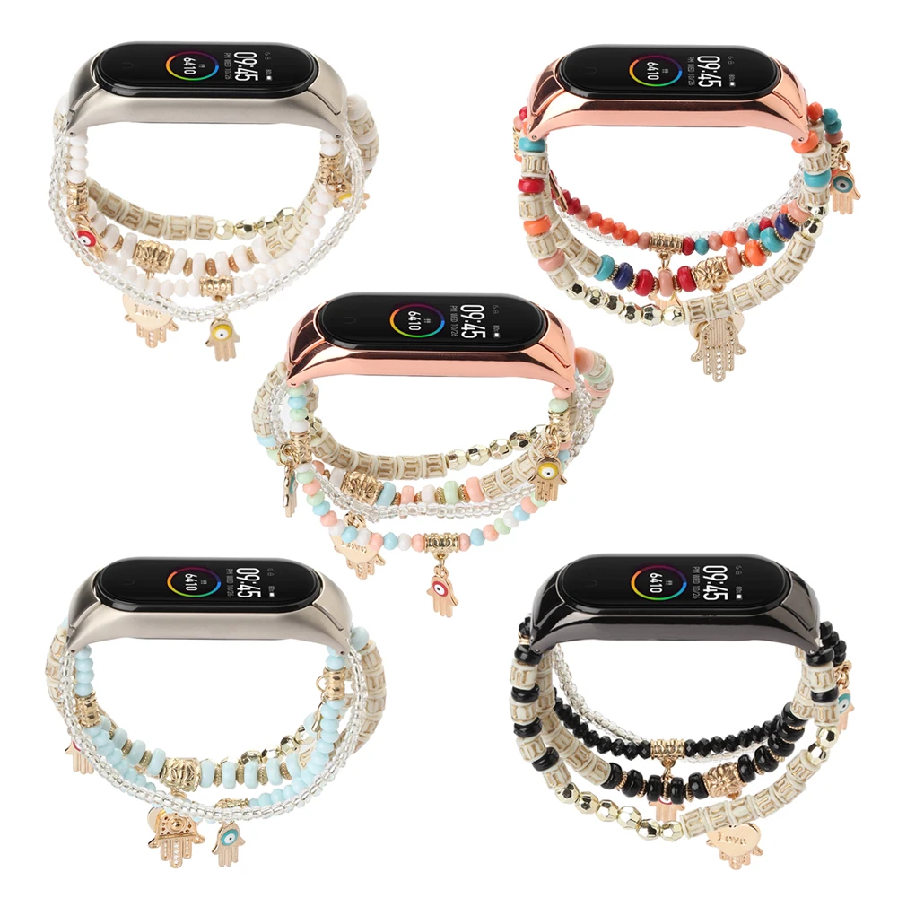 Ремешок Dressy для часов Mi Band 3 4 5 6 аксессуары Xiaomi 6/5/4/3 сменный эластичный ремешок |