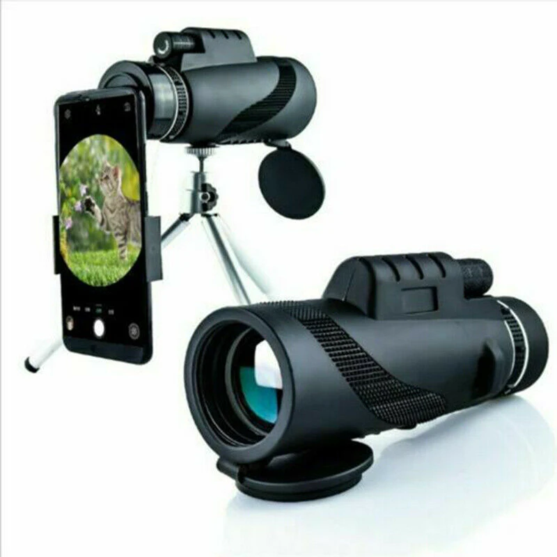 80X100 HD зум монокулярный телескоп Spyglass Призма широкоугольный портативный с