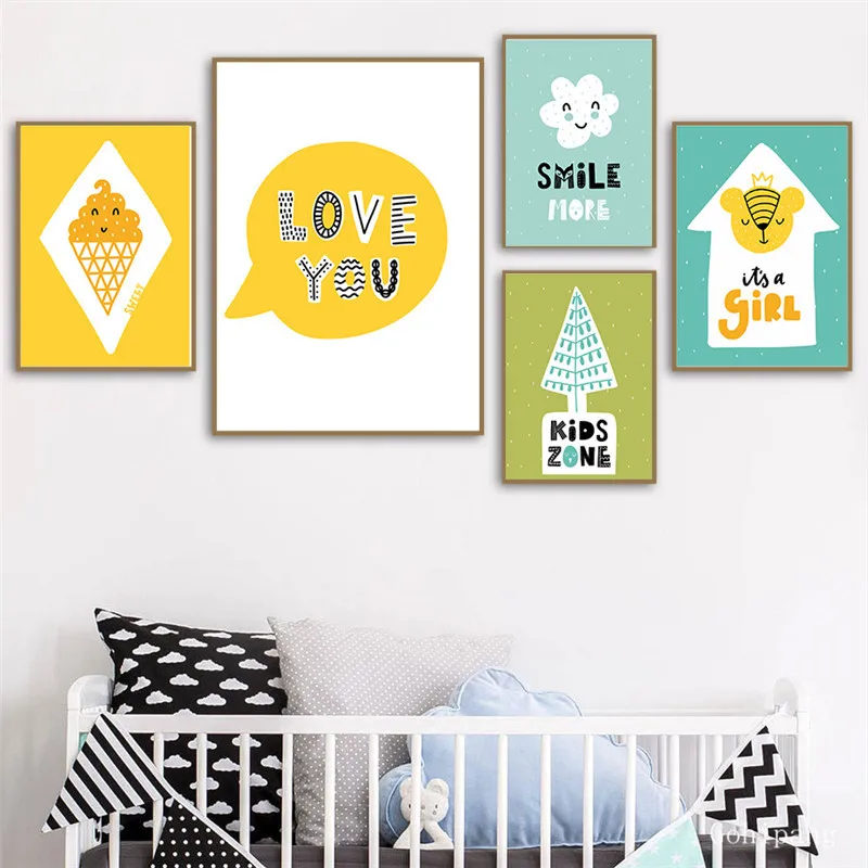 Скандинавский Зонт с героями мультфильмов для мороженого картина рисунком