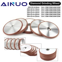 200mm 8 diamond grinding wheel cutter grinder tool cutting edge processing for metal carbide 150 180 240 320 400