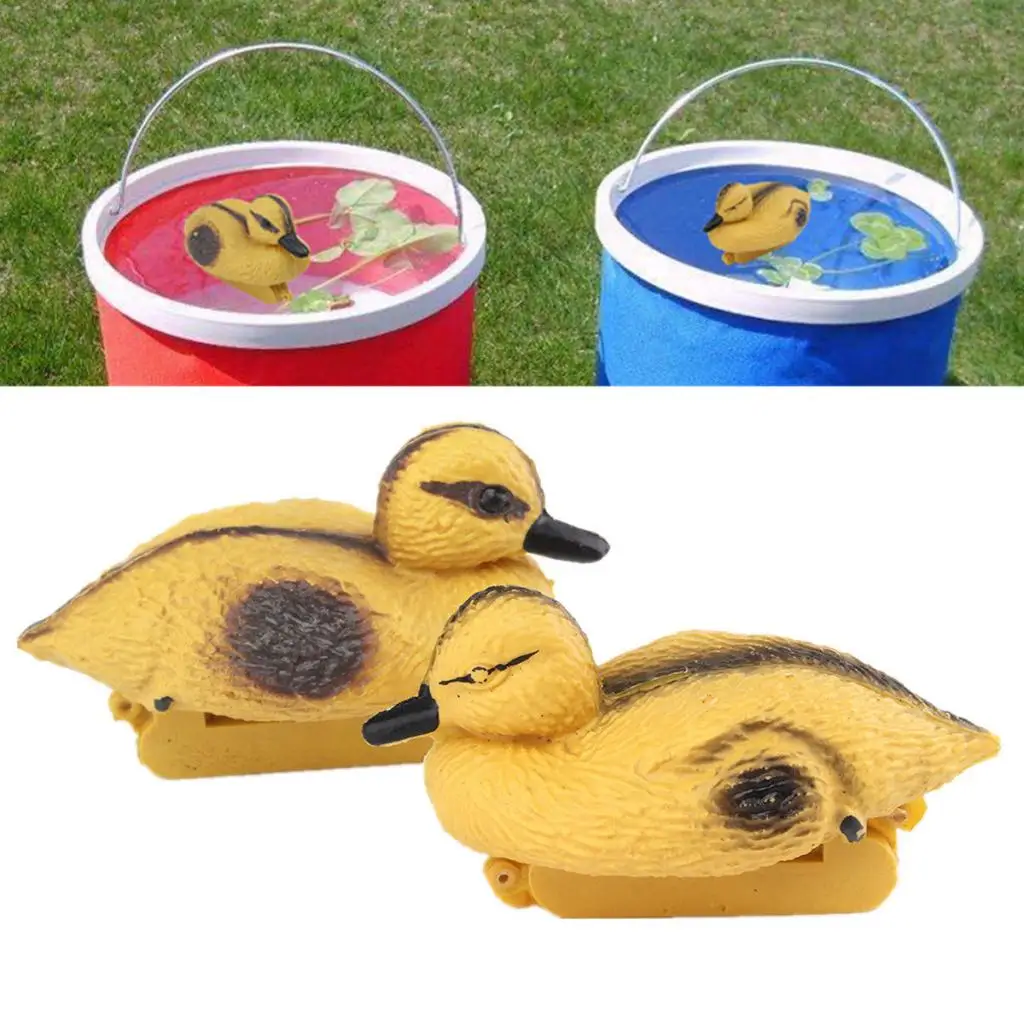 Небольшой Duckings плавающая приманка уток Кряква пластиковое украшение пруд Koi Рыбы